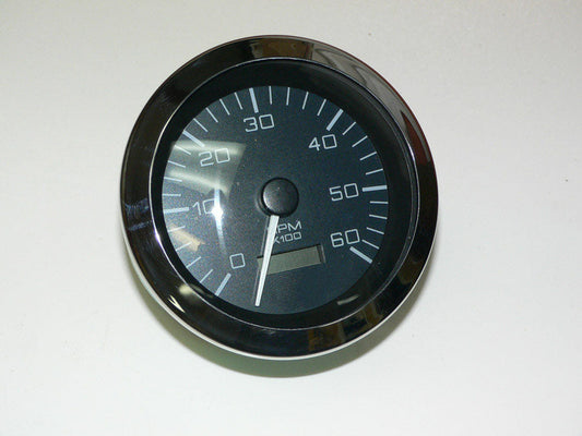 DISCOUNTED - TACH-12 Volt Sea Ray replacement gauge, Tachometer 5" Gas engines 6000 rpm 69833