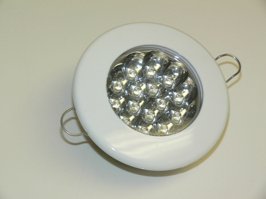 Barnegat Flush Mount Light, Clear lens, White LED, Tension Mount. QL-CL-TM-LED-W