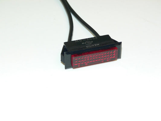 Red rectangle panel indicator light 220-250VAC