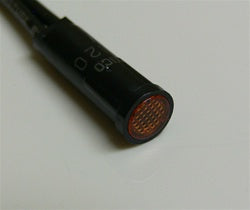 250VAC indicator lamp, flush lens, amber color