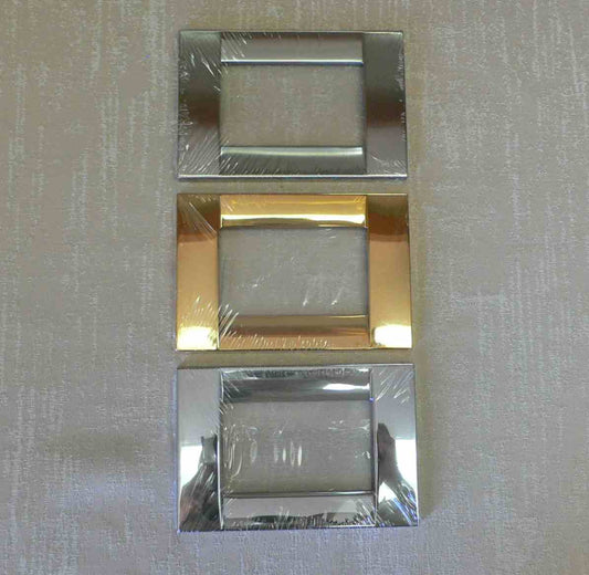 Vimar Classica Cover Plate, 3 Module Square Corners