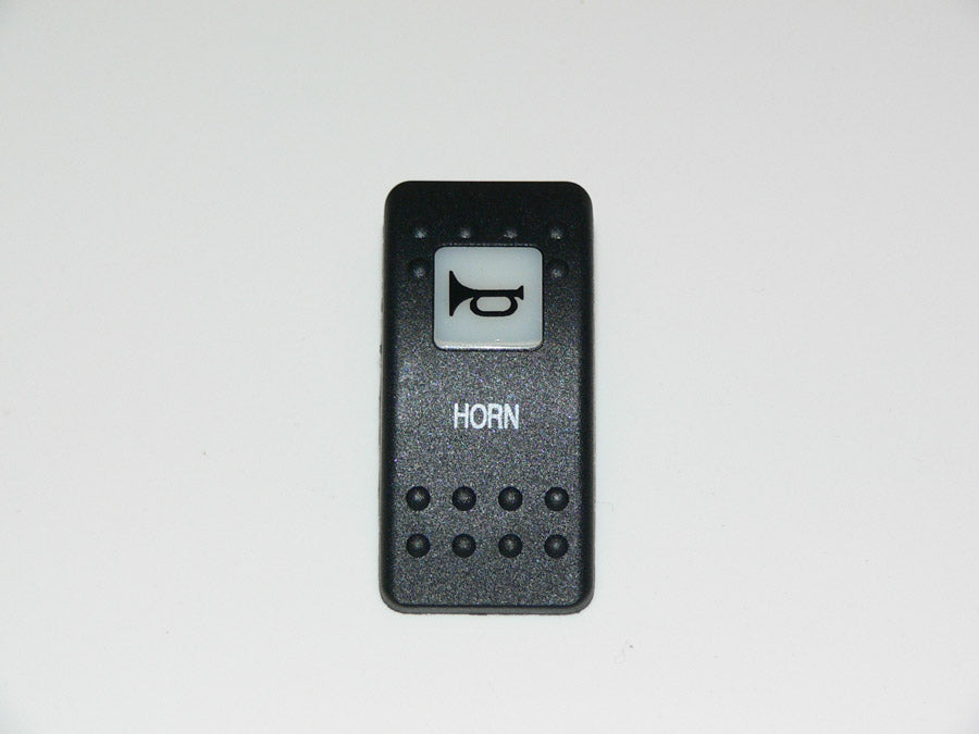 C2-A Carling Contura II rocker switch actuator - "Horn" black w/white window