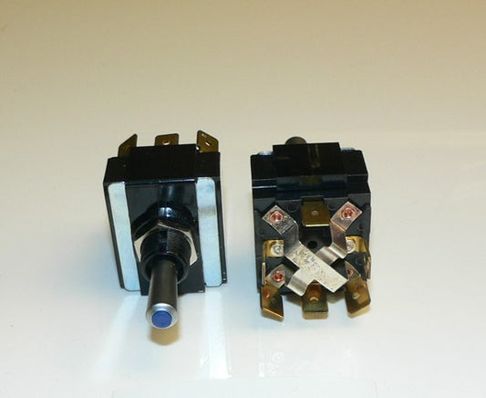 LT-25X1-3 Carling (ON)/OFF/(ON) Momentary Double Pole lighted tip toggle switch Special Reversing