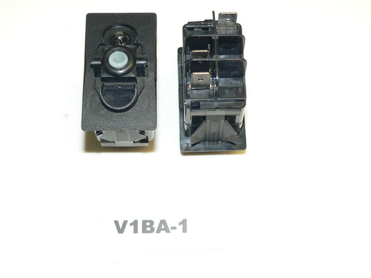 V1BA-1Carling ON/OFF single pole V-series rocker switch w/24V lamp