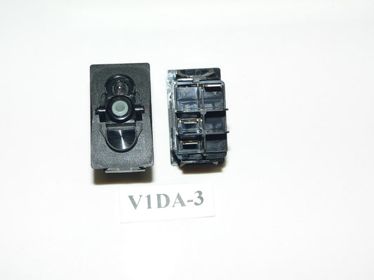 V1DA-3 Carling ON/OFF single pole V-series rocker switch w/12V lamp