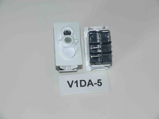 V1DA-5 Carling ON/OFF single pole V-series rocker switch w/12V lamp White Body