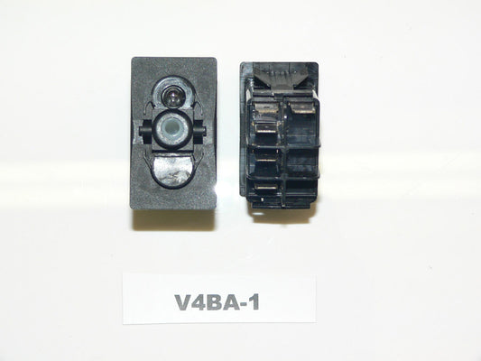 V4BA-1 Carling ON/ON single pole rocker switch, Independent 24V lamp.