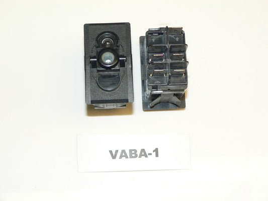 VABA-1 Carling ON/OFF double pole rocker switch w/24 Volt lamp