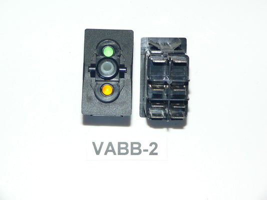 VABB-2 Carling ON/OFF double pole rocker switch w/24 Volt lamps