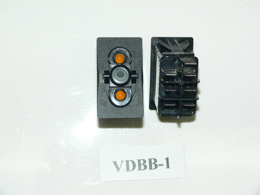 VDBB-1 Carling ON/ON double pole rocker switch w/2 lamps24