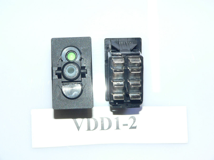 VDD1-2 On/On DP Independent Green.  8 Terminal