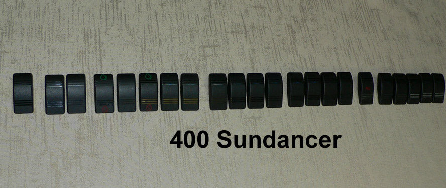 Replacement Carling switch Covers/Actuators  kit for 1996-2000 400 Sundancer