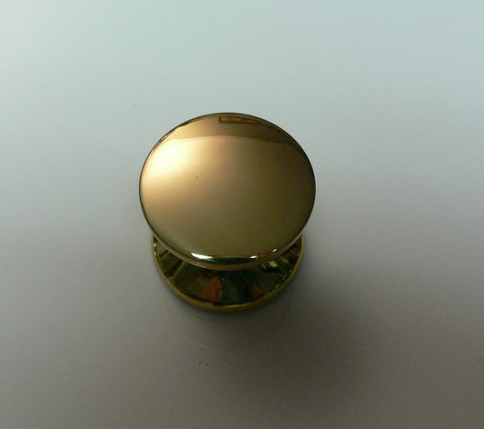 Hafele Knob for Push Button Cabinet Door / Drawer Latch - Solid Brass with Polished Brass Plating