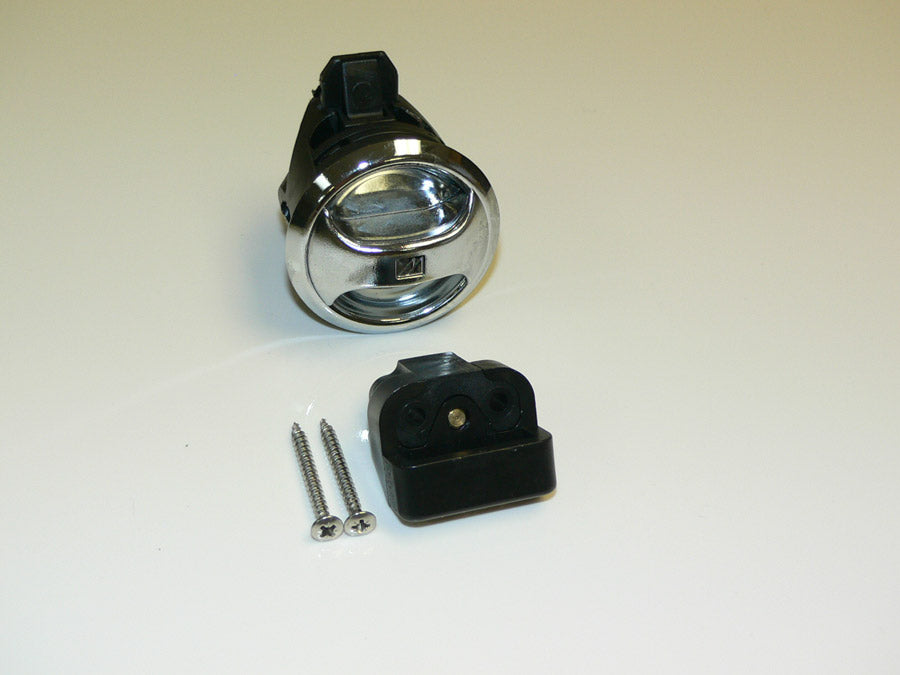 Push to close latch, Novibra, chrome cup chrome handle. Type 1 for Drawers