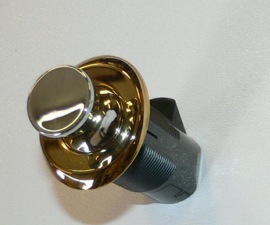 Southco Point Latch Push to Close Oval In-line Brass/Chrome