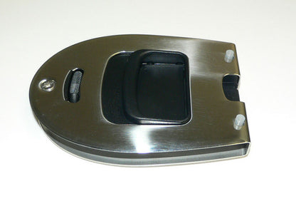 Mobella Omni door latch, flat w/privacy lock 19mm 3/4"