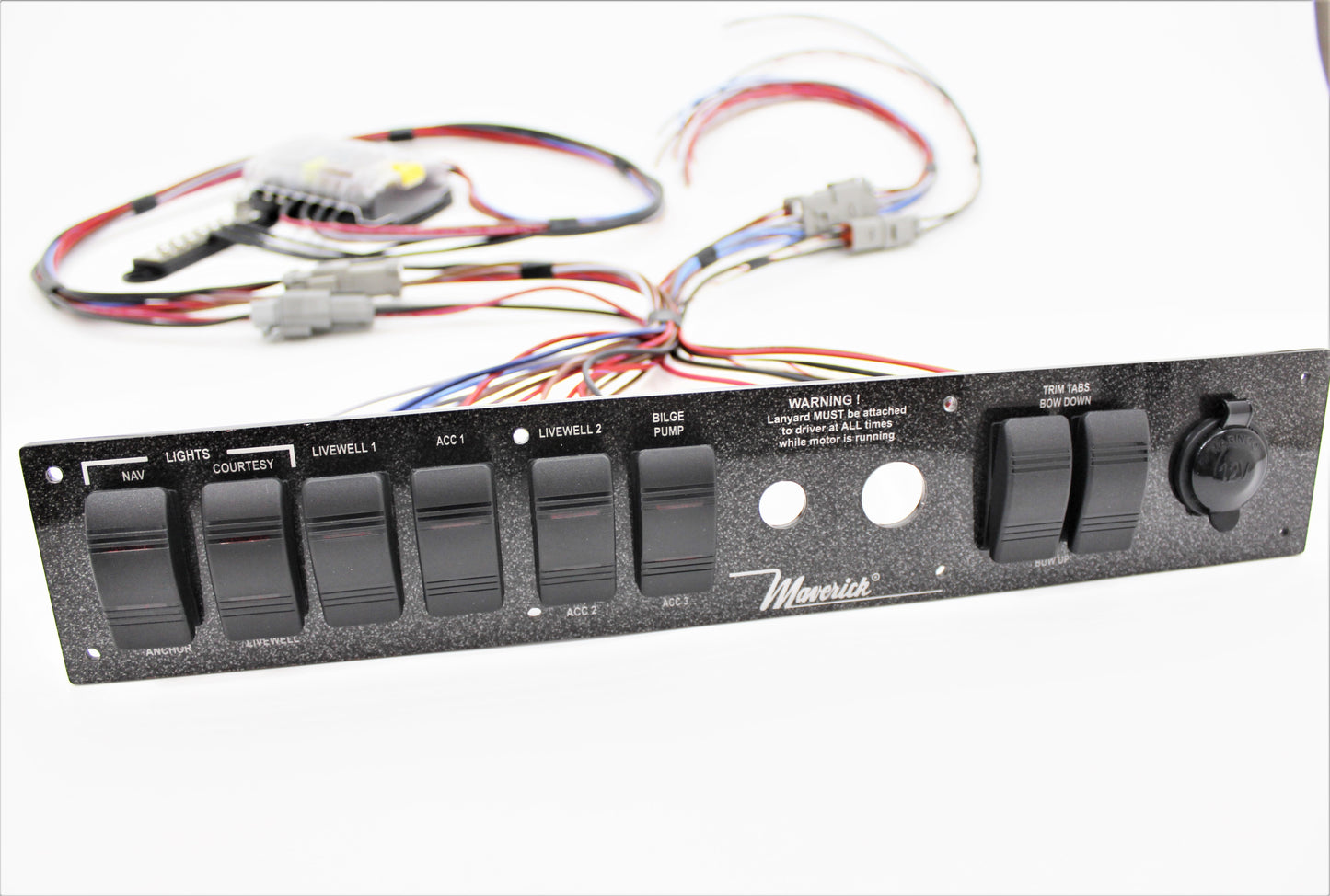 Fully Wired Replacement Switch Panel - Maverick Master Angler