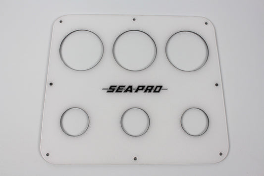 Sea Pro Dash Instrument Panel 13"L top, 13-3/4"L bottom, 11-5/8"H