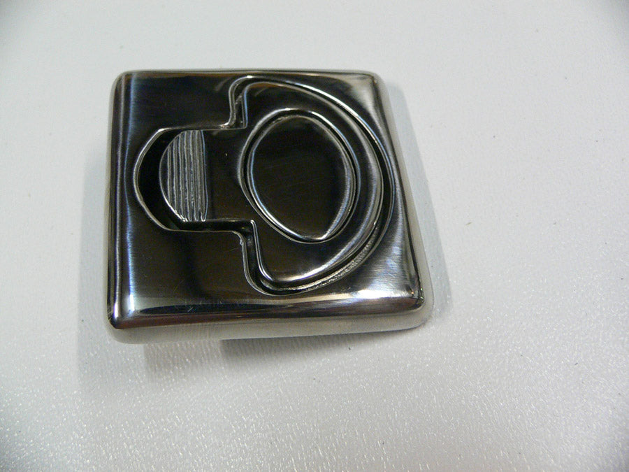 Orcas SS Ring Pull SQUARE Spring Loaded 2"