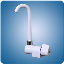 Scandvik Cold water tap with tall fold down spout - white Scandvik Part #10182