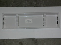 55" Fishing Rod gunnel storage insert - 2 rod Square Back - White