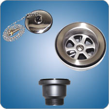 Scandvik Part #10312 straight drain with stopper