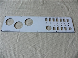 Angler Dash Instrument Panel 28"L bottom, 27-1/2"L top, 7"H.