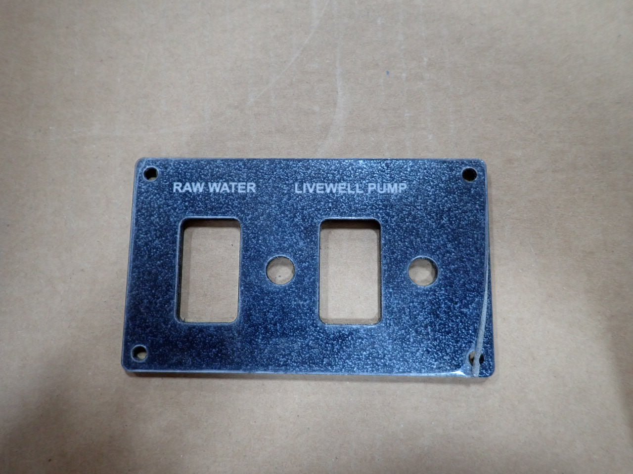 Boston Whaler Water system panel Raw Water, Livewell Pump