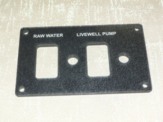 Boston Whaler Water system panel Raw Water, Livewell Pump