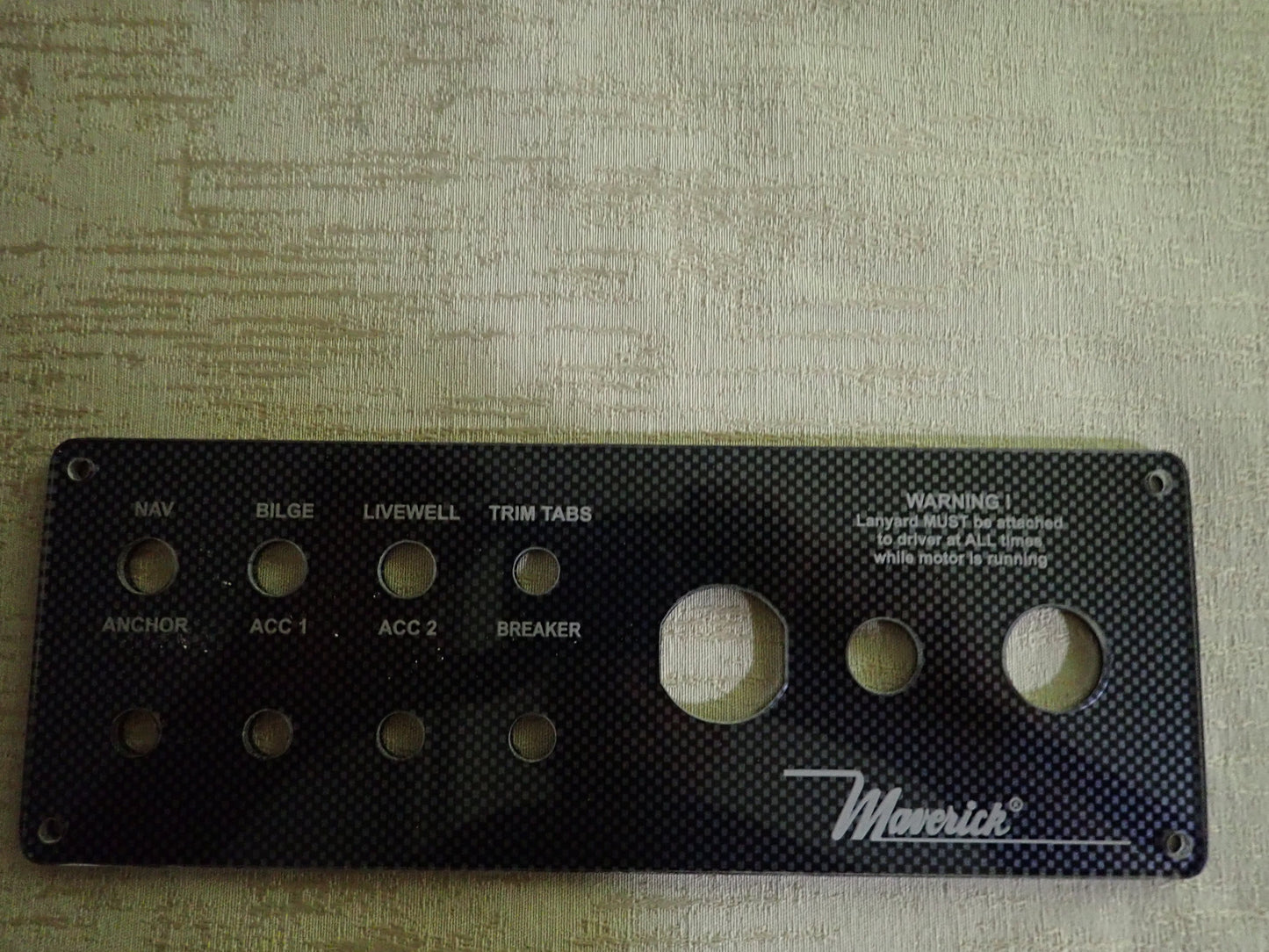 Maverick  9-7/8" x 3-1/2" - 3 switch plus trim tab breaker