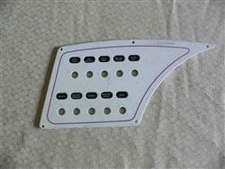 Scarab Dash Instrument Panel 9, 11"L x 5-7/8"H