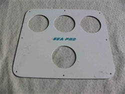 Sea Pro Dash Instrument Panel 13"L top, 13-3/4"L bottom