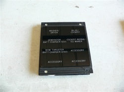 Sea Ray switch circuit breaker MDP identification panel plate 011-105