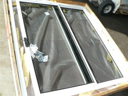 Sliding Glass Door Assembly for Salon access - Aluminum Frame- Meridian