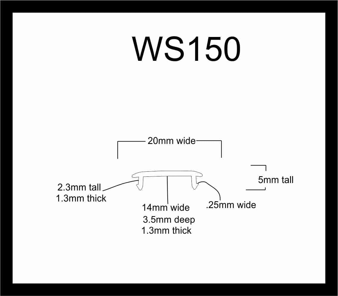 WS150 Windshield Wire/Screw Cover Trim