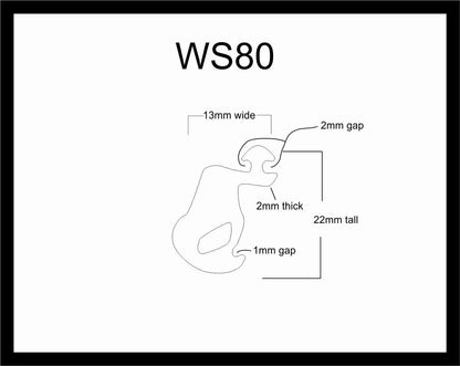 WS80 Windshield Vent Seal