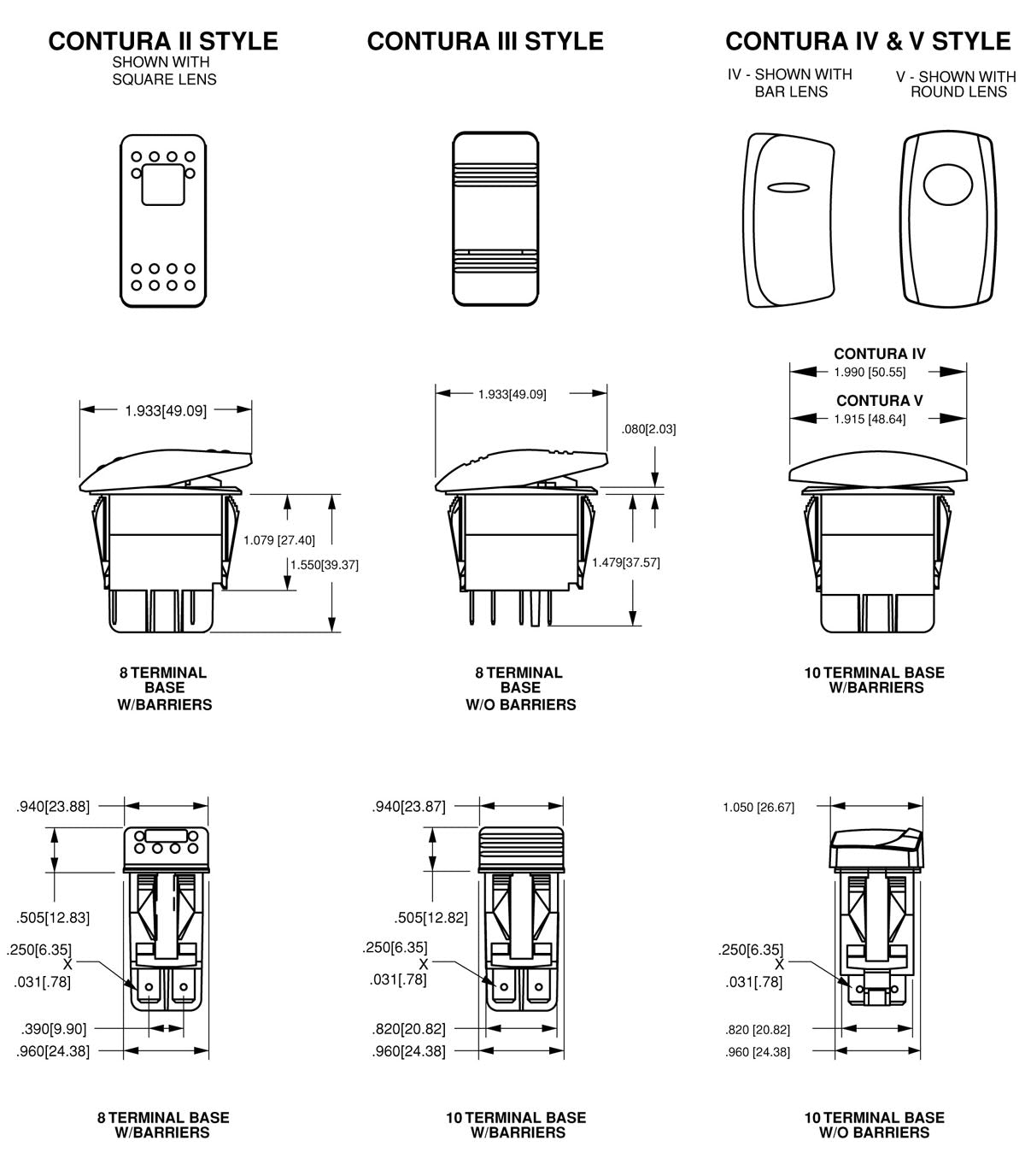 C5 Engraved Actuator/Cover (CENTER WIPER)